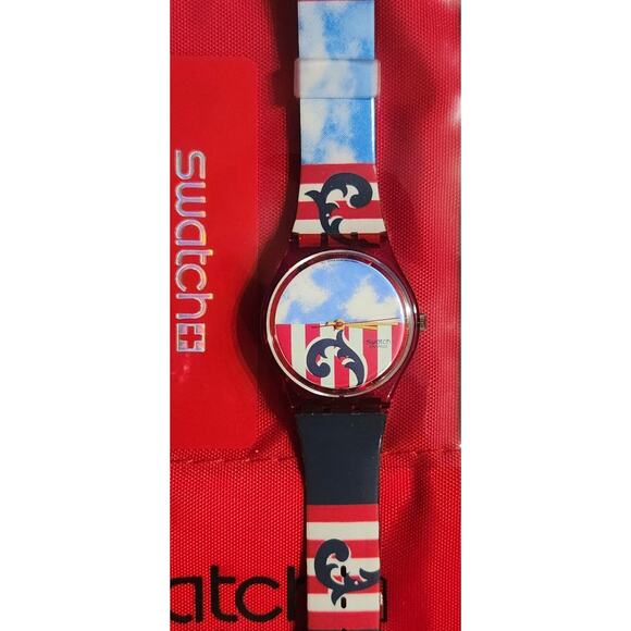 Swatch watch THE BOSS GR109 1991 Standard Gents New old stock - Picture 4 of 9